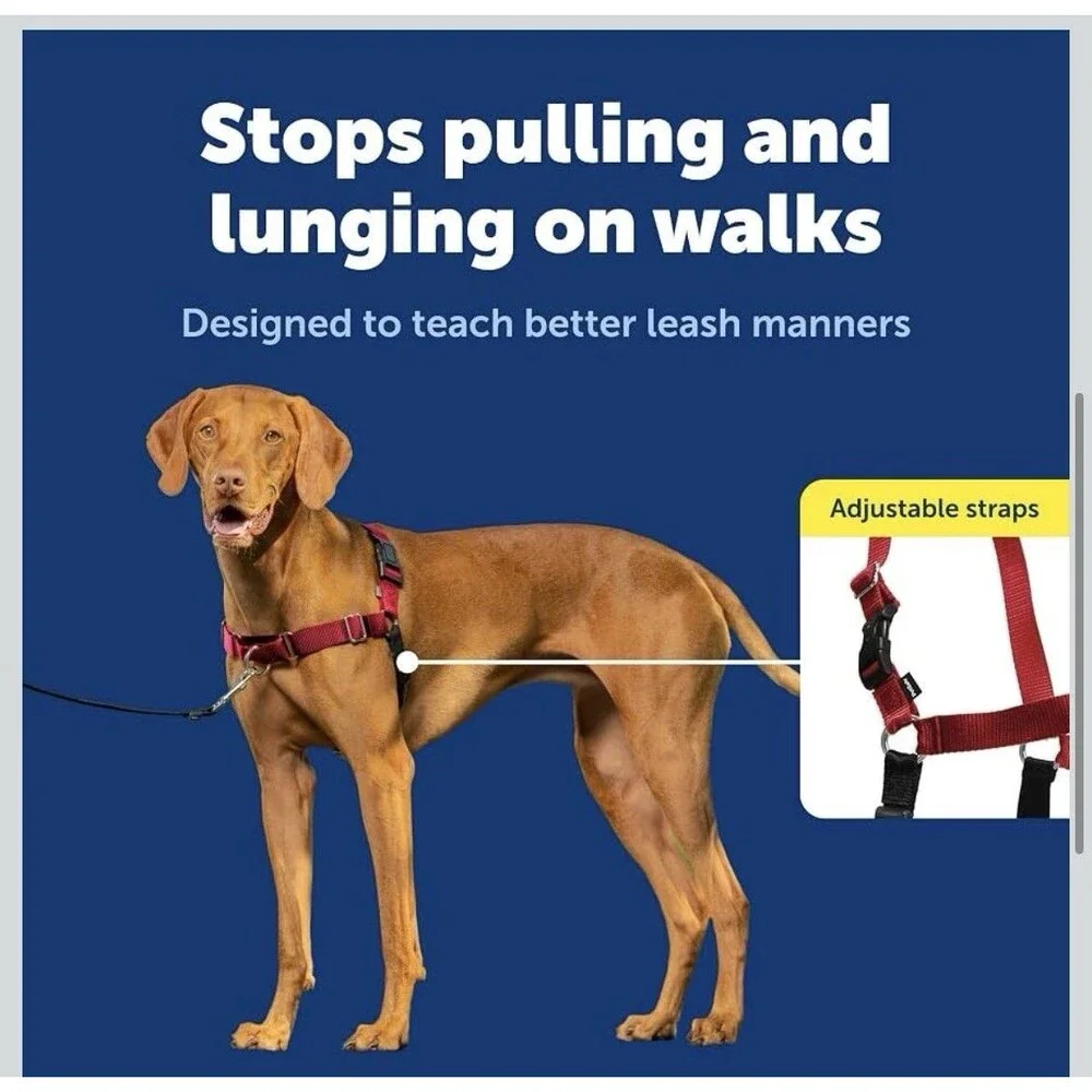 PetSafe Easy Walk No-Pull Dog Harness Medium Red/Black (25-50 lbs)